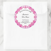 Editable Rustic Pink Floral Kandle Label (Tas)