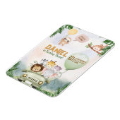 Editable Safari Birthday Invitation Magneet (Linkerzijde)