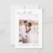 Editable Save the Date Photo Minimalist (Voorkant)