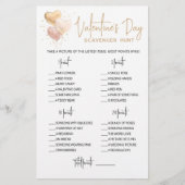 Editable Scavenger Hunt Valentijnsdag game (Voorkant)