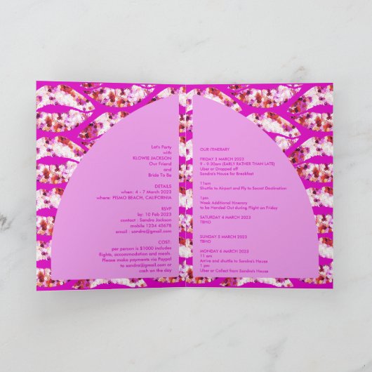 Editable Sequence Extra Details Bachelorette Party (Binnen)