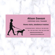 Editable Silhouette Dog met Lady Trainer