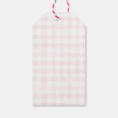 Editable Silly Goose Baby Shower Pink Bow Cadeaulabel (Achterkant)