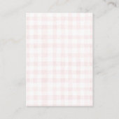 Editable Silly Goose Baby Shower Pink Bow Informatiekaartje (Achterkant)