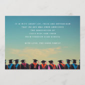 Editable Sjabloon Three High School Afstuderen (Achterkant)