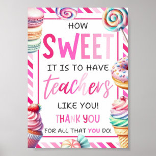 EDITABLE snoepjes en traktaties waardering van de  Poster