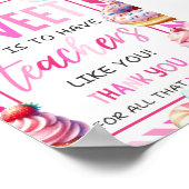 EDITABLE snoepjes en traktaties waardering van de  Poster (Hoek)