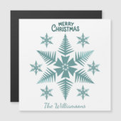 Editable Snowflake Christmas/Holiday (Voorkant / Achterkant)