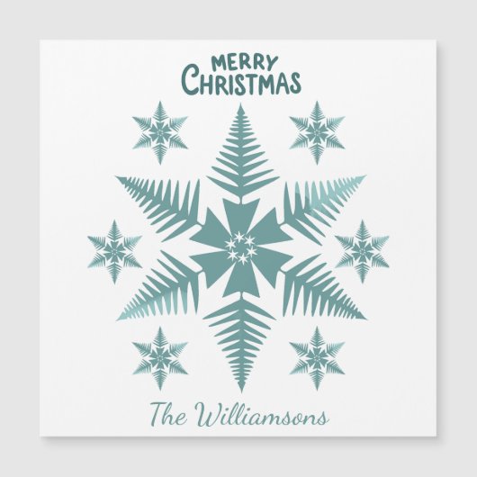 Editable Snowflake Christmas/Holiday (Voorkant)