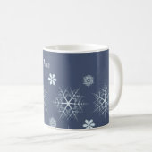 Editable Snowflake Editable Coffee Mok (Voorkant rechts)