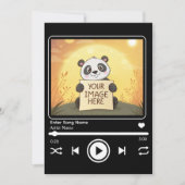 Editable Song Music Player Template Kaart (Voorkant)