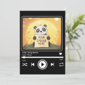 Editable Song Music Player Template Kaart (Staand voorkant)