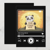 Editable Song Music Player Template Kaart (Voorkant / Achterkant)