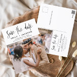 Editable sparen de Datum Handgeschreven Foto Briefkaart<br><div class="desc">Editable Modern en legant Handgeschreven de Foto van het Manuscript sparen de Kaart van de Weddenschap van de Datum. Sparen de datumuitnodigkaart omvat een chic en stijlvolle typografie met een eenvoudig en minimalistisch ontwerp op een witte achtergrond die u uw aangepast afbeelding van de de fotografie van het verloving kunt...</div>