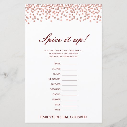 Editable Spice is omhoog, noem het Vrijgezellenfee (Voorkant)