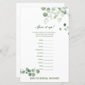 Editable Spice is omhoog, noem het Vrijgezellenfee (Voorkant / Achterkant)