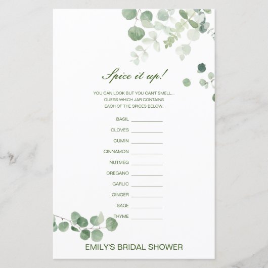 Editable Spice is omhoog, noem het Vrijgezellenfee (Voorkant)