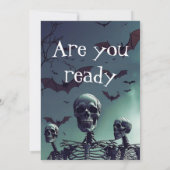 Editable Spooky Template Kaart (Achterkant)