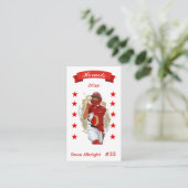 Editable Sports Baseball Player Kaart (Staand voorkant)