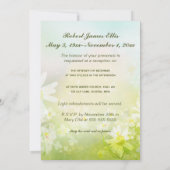 Editable Spring Flowers Celebration of Life Photo Kaart (Achterkant)