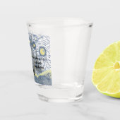 Editable Starry Night Glass Shot Glas (Rechts)