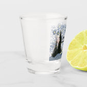 Editable Starry Night Glass Shot Glas (Links)