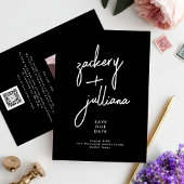 Editable Stylish NAMES | Aangepaste foto Save The Date