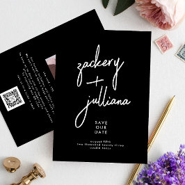 Editable Stylish NAMES | Aangepaste foto Save The Date