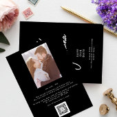 Editable Stylish NAMES | Aangepaste foto Save The Date