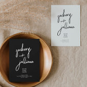 Editable Stylish NAMES | Aangepaste foto Save The Date