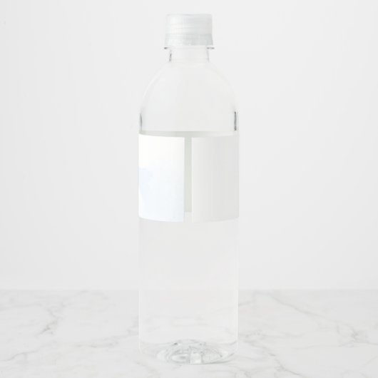 Editable Summer Splish Splash Birthday Party Waterfles Etiket (Achterkant)