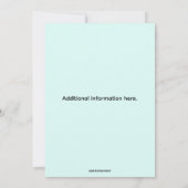 Editable Szwaardvis Nautical Birthday Kaart (Achterkant)