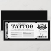 EDITABLE Tatoeage Inktcadeau Kaart Cadeaubon (Voorkant / Achterkant)