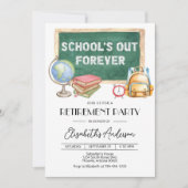 Editable Teacher Retirement Party Invitation (Digi Kaart (Voorkant)