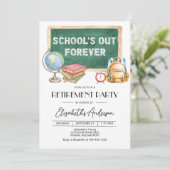 Editable Teacher Retirement Party Invitation (Digi Kaart (Staand voorkant)