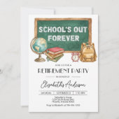 Editable Teacher Retirement Party Invitation (Digi Kaart (Voorkant)
