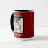 Editable Text and Custom Photo Valentine's Day  Mok (Voorkant links)