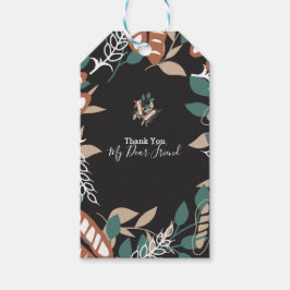 Editable text brood citeert gift labels cadeaulabel