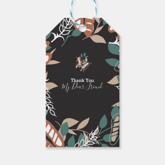 Editable text brood citeert gift labels cadeaulabel (Voorkant)