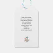 Editable text brood citeert gift labels cadeaulabel (Achterkant)