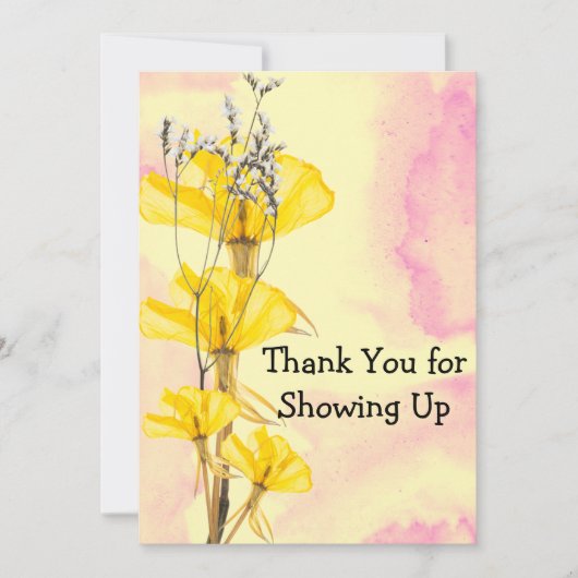 Editable Thank You Card for Therapy Clients Simple Bedankkaart (Voorkant)