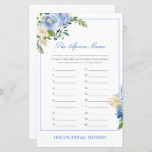 Editable The Apron Game Bridal Shower Game (Voorkant / Achterkant)