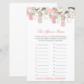 Editable The Apron Game Bridal Shower Game (Voorkant / Achterkant)