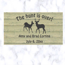 Editable The Hunt is Over Der Wedding