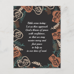 Editable Toast Bread Quote Briefkaart