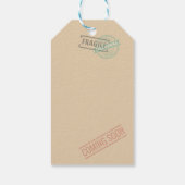 Editable Travel Theme Babydouche Bedankt Label Cadeaulabel (Achterkant)