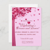 Editable Tree of Hearts Invitation Uitnodiging Briefkaart (Voorkant / Achterkant)