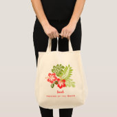 Editable Tropical Hibiscus Tote Bag (Voorkant (product))