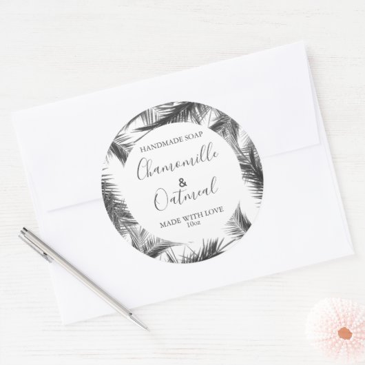 Editable Tropical Soap Packaging Labels (Envelop)