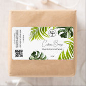 Editable Tropical Soap Packaging Labels (Insitu)
